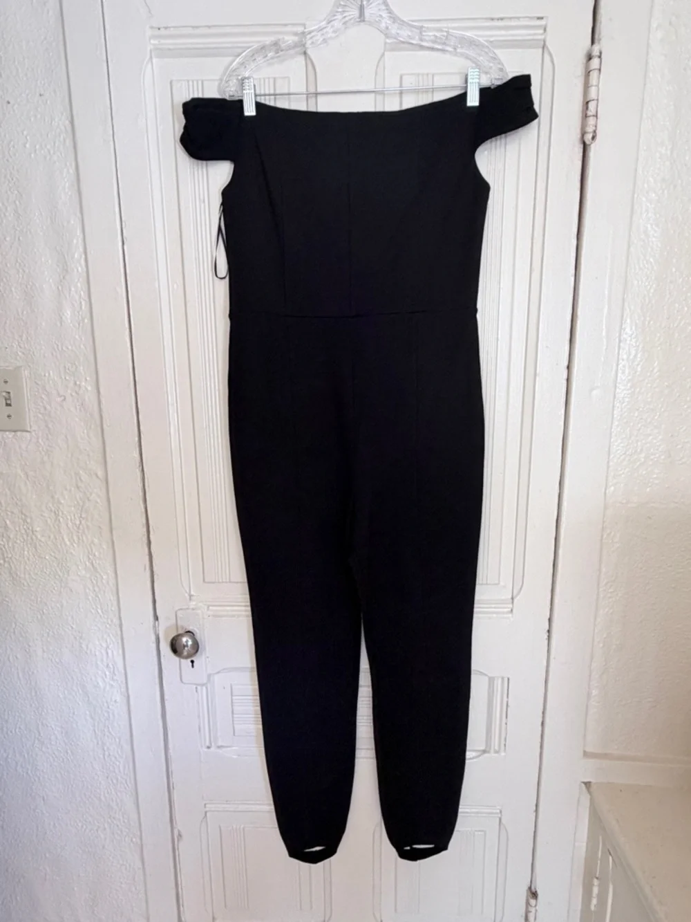 Reformation Ryder Knit Jumpsuit Size: X-Large in Black